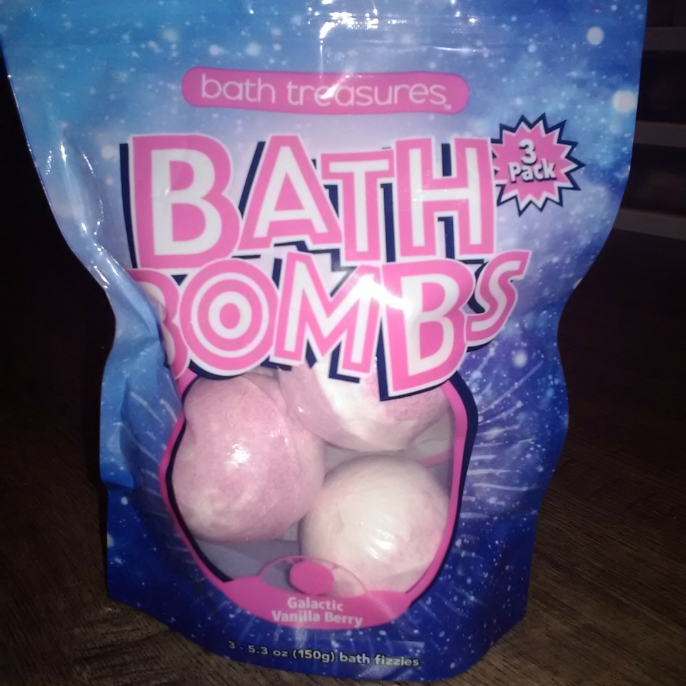 3/$12 Bath Treasures 3pc bath bombs